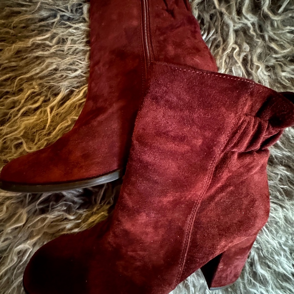 Fabulous Arturo Chiang Rakel Booties-Maroon Size 8